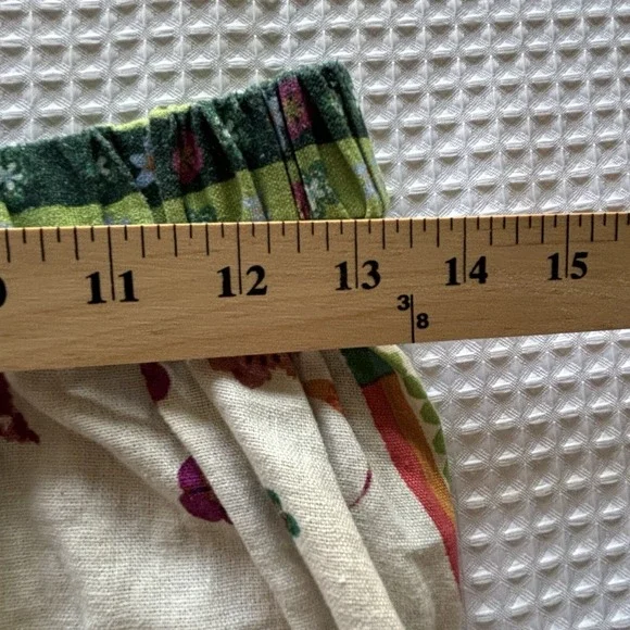 Rachel Zoe Linen Blend Maxi Skirt SM Tropical Parrot Print Resort Boho Hippie - Picture 13 of 13